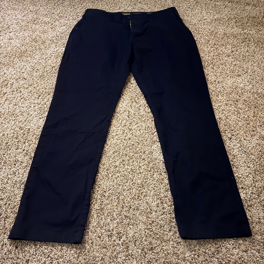 Lee Extreme Motion MVP Relaxed Straight Pants Mens 36x34 Black Stretch Chino